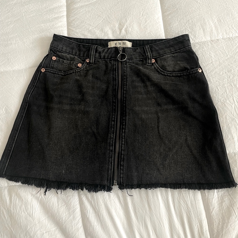 Free People Denim Mini Skirt
